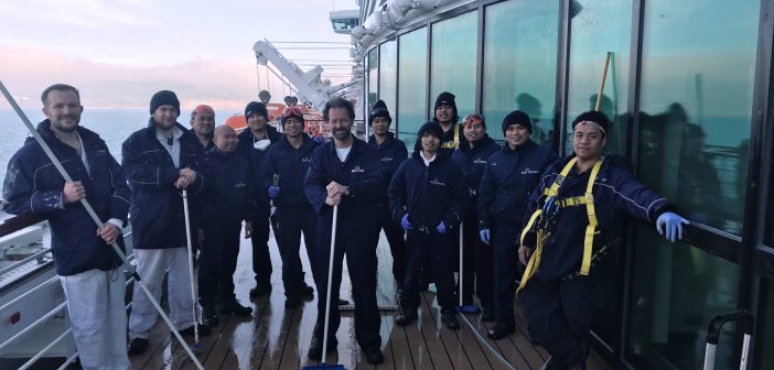 Making Britannia’s deck shine!