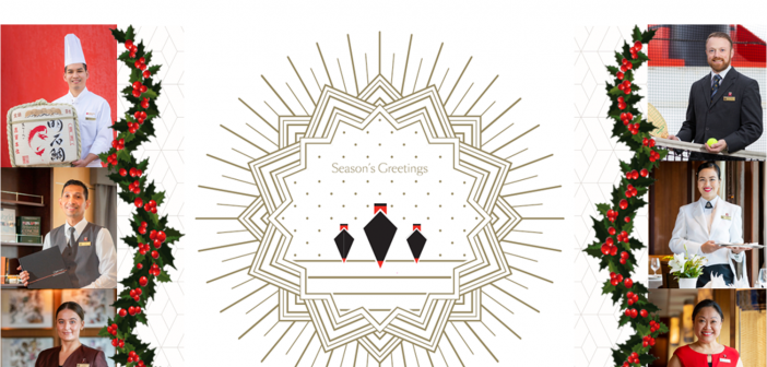 Christmas greetings from Cunard colleagues