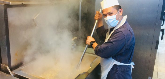 Cooking up a storm on board!