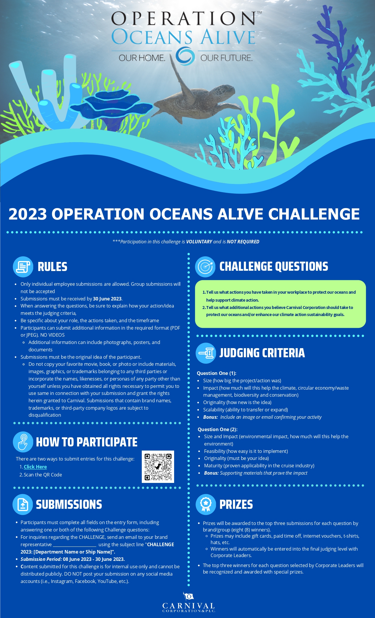 Oceans Alive 2023 competition time!