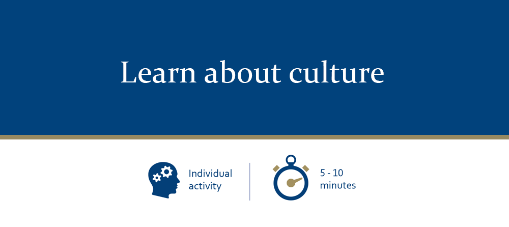 Learn about culture