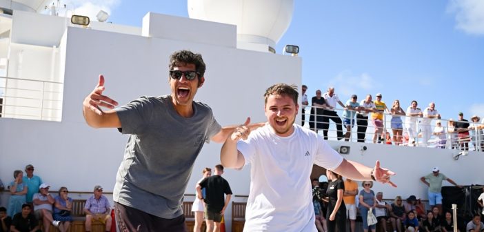 Crew sports day on Queen Mary 2