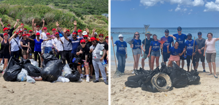Ventura and Britannia’s Caribbean beach cleans